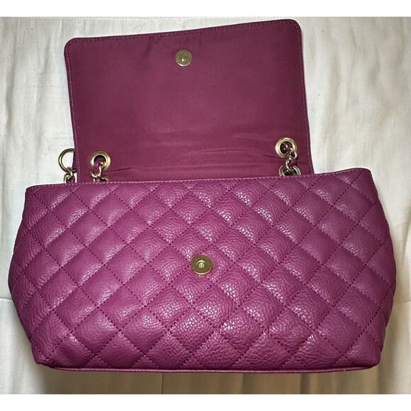 KENNETH COLE REACTION Berry Fuchsia Chain Colorful‎ Crossbody Purse - Picture 13 of 15